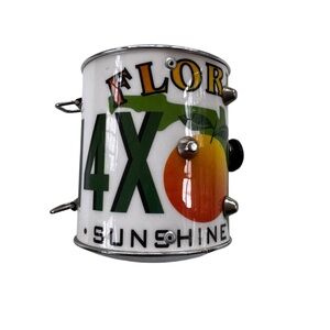 Vintage 90’s Prezzo Florida License Plate Metal Can Bag